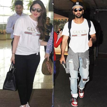 Katrina Kaif and Ranbir Kapoor wear similar t-shirts on same day!