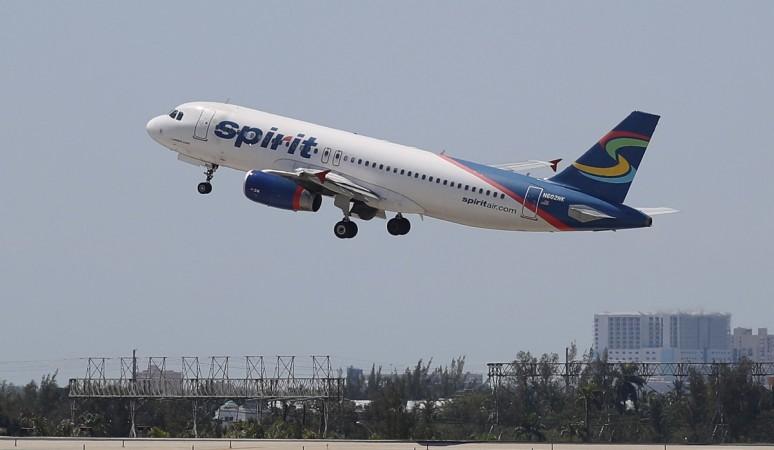 REPRESENTATIONAL PICTURE: A Spirit Airlines plane takes off at the Fort Lauderdale-Hollywood International Airport on May 9, 2017 in Fort Lauderdale, Florida. Spirit flight