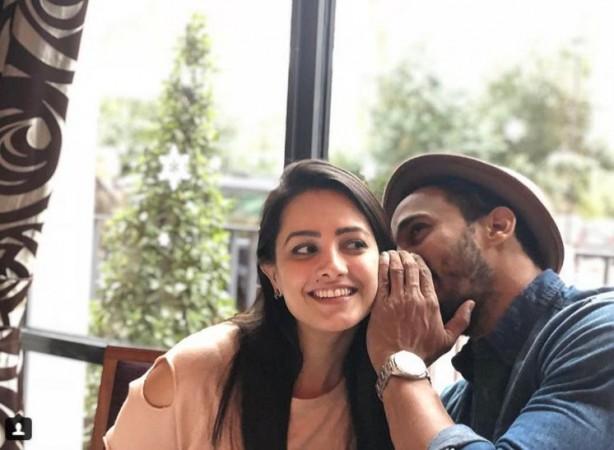 Anita Hassanandani with husband Rohit Reddy Anita Hassanandani