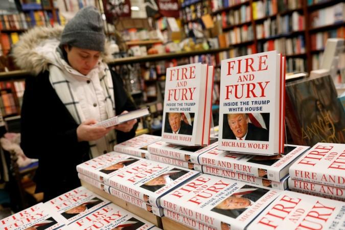 Copies of the book Fire and Fury: Inside the Trump White House