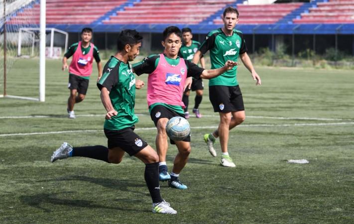 Bengaluru FC train ahead of their first-ever match against ATK bengaluru fc