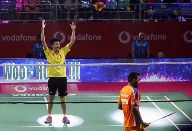 HS Prannoy's 10-match winning run in PBL came to an end on Saturday Tanongsak Saensomboonsuk