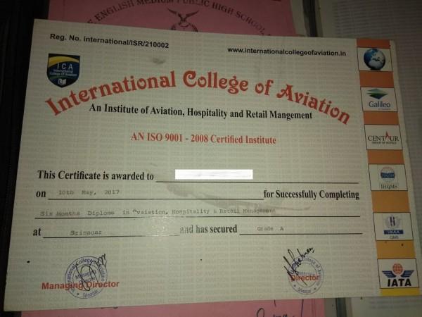 Another student shared the fee details. ICA Receipt
