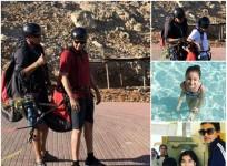 Mahesh Babu, Namrata Shirodkar, Gautam and Sitara
