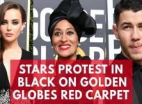 2018 Golden Globes red carpet: Stars wear black in Times Up protest against Hollywood sexual harassment