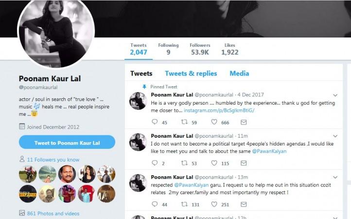 Poonam Kaur's deleted tweets Poonam Kaur's deleted tweets