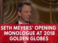 Best Seth Meyers jokes tackling Hollywood scandals during 2018 Golden Globes opening monologue