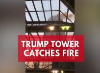 Trump Tower catches fire
