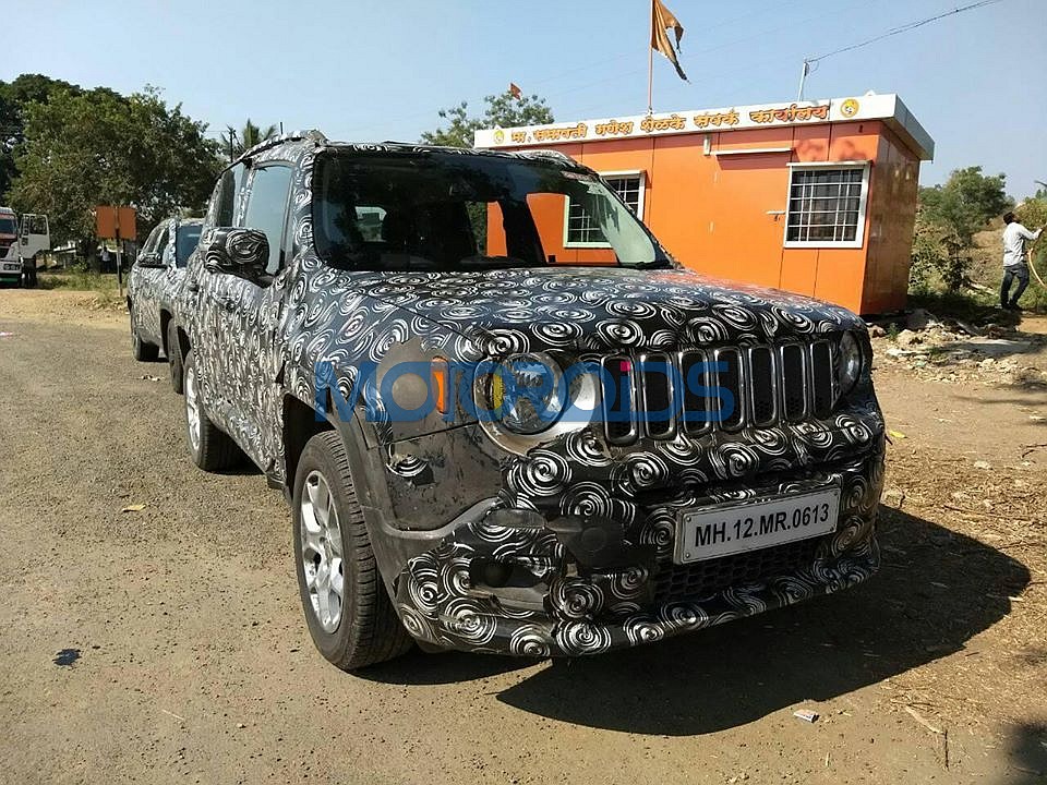  Jeep Renegade sigue probando en India;  visto de nuevo antes del debut en Auto Expo