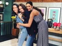 Deepika Padukone on the sets of Vogue BFFs
