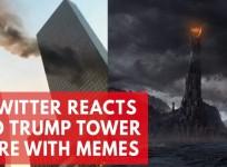 Twitter reacts to Trump tower fire with memes