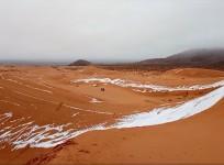 snowstorm in sahara desert