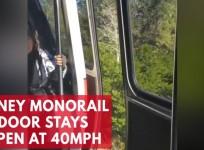 Passengers alarmed as Disneys monorail travels with open door
