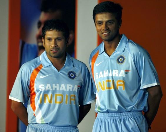 Tendulkar and Dravid are pictured in Mumbai on February 20, 2007, before going to World Cup 2007 in the West Indies. Sachin Tendulkar Rahul Dravid 2007 World Cup