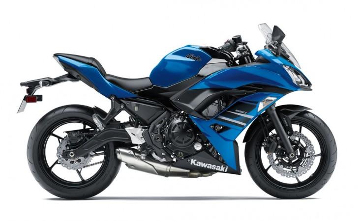 Kawasaki Ninja 650 ABS in blue Kawasaki Ninja 650 ABS in blue