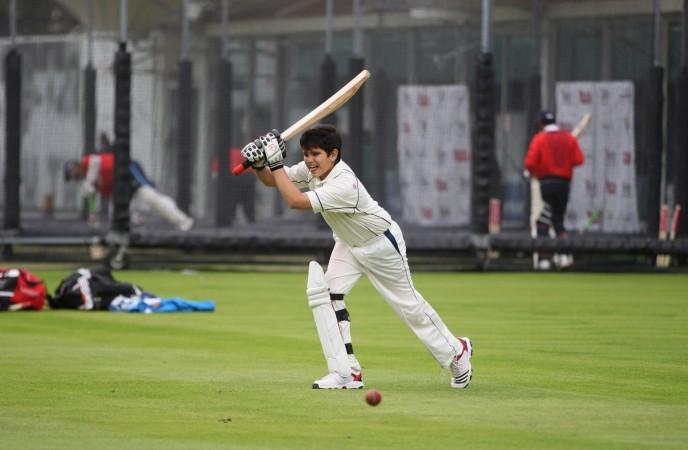 Arjun Tendulkar during a nets session in 2011 in England arjun tendulkar