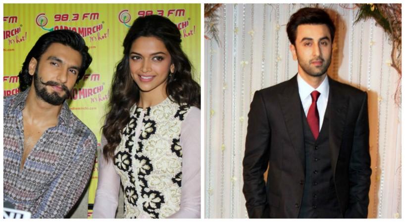Deepika Padukone and Ranveer Singh (left) Ranbir Kapoor (right) Deepika Padukone and Ranveer Singh (left) Ranbir Kapoor (right)