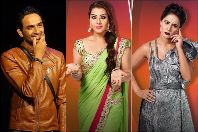 Vikas Gupta, Shilpa Shinde, Hina Khan Vikas Gupta, Shilpa shinde, Hina Khan