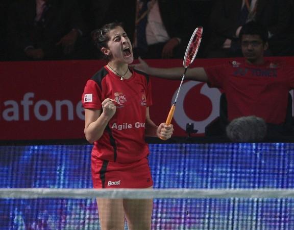 File photo of Carolina Marin. Carolina Marin