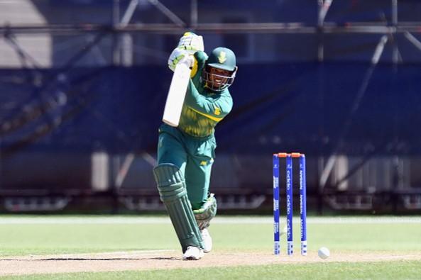 Jiveshan Pillay of South Africa bats during the ICC U19 Cricket World Cup jiveshan pillay
