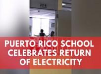 Puerto Rico school shares heartwarming moment electricity is restored after 112 days