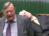 British MP falls asleep in parliament