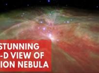 NASAs 3-D fly-through journey of the Orion Nebula is stunning