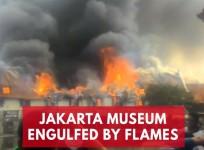 Jakarta museum engulfed by flames