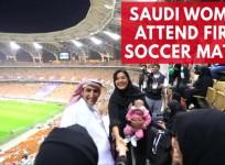 Saudi women allowed to attend soccer match for the first time