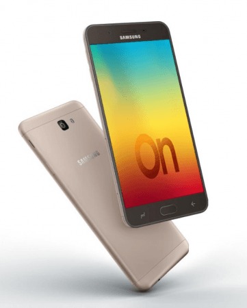 The Galaxy On7 Prime features a full metal unibody design with rounded corners and a 5.5-inch FHD display. Samsung Galaxy On7 Prime