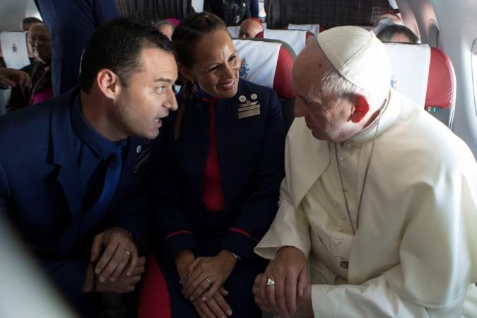 Pope Francis performs marriage ceremony