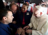 Pope Francis performs marriage ceremony