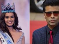 Manushi Chhillar, Karan Johar