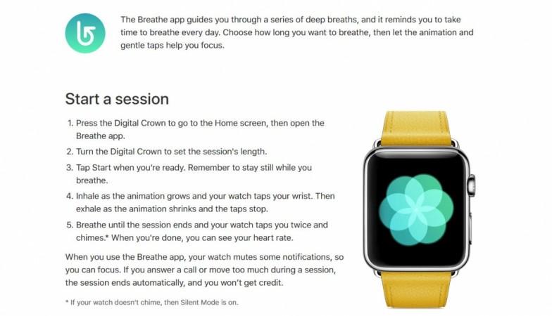 New Year 2018 Resolution Fitness Hack: Top 7 Apple Watch iOS apps that motivates you reach health goals Breathe, Apple Watch App, fitness app, health app, goodness app