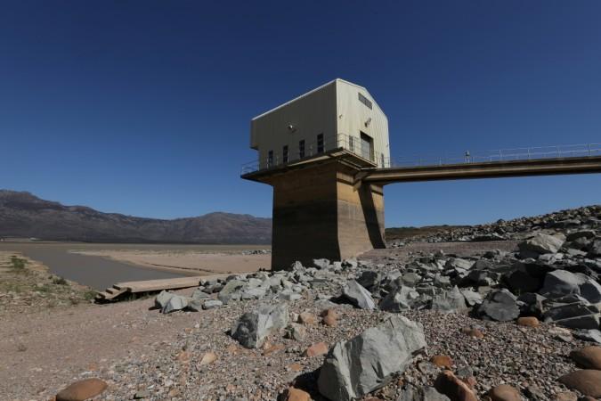 Water levels are seen at about 24 percent full at Voelvlei Dam, one of the regions largest water catchment dams, near Cape Town, South Africa, November 8, 2017. Water levels are seen at about 24 percent full at Voelvlei Dam