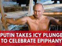 Putin takes icy plunge to celebrate epiphany