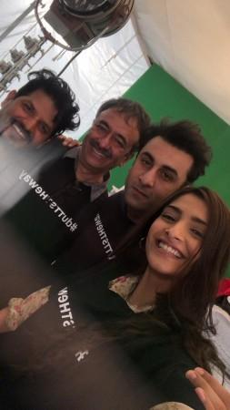 Sonam, Ranbir, Rajkumar Hirani