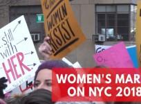 Times Up: 2018 Womens March on New York City