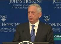 Secretary of Defense James Mattis outlines various global threats