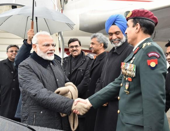 Prime Minister Narendra Modi arrives at Zurich International Airport from where he will leave for Davos to participate in the World Economic Forum 2018. PM Narendra Modi