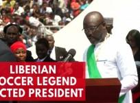Former football legend George Weah elected as president of Liberia