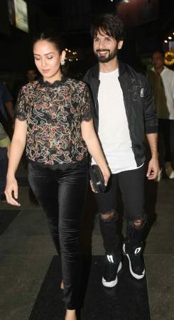 Shahid Kapoor, Mira Rajput at Padmaavat screening Shahid Kapoor, Mira Rajput at Padmaavat screening