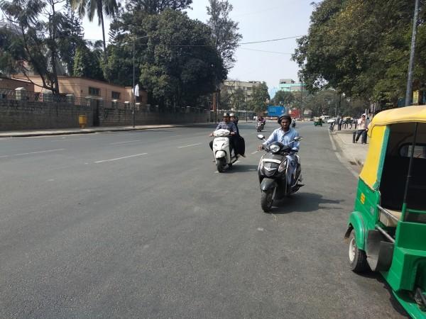 In picture: Sparse traffic in Bengaluru on Thursday, January 25, 2018, due to a Karnataka Bandh called over the Mahadayi river water issue. Karnataka Bandh