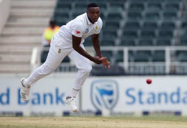 Lungi Ngidi bowls during the 3rd Test against India in Johannesburg on Wednesday (January 24). Lungi Ngidi