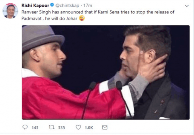 RAnveer Singh, Padmaavat, Rishi Kapoor