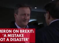 David Cameron caught saying Brexit is a