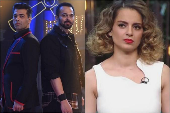 Kangana Ranaut, Rohit Shetty, Karan Johar