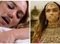 Mia Malkova in God Sex and Truth (left) Deepika Padukone in Padmaavat (right)