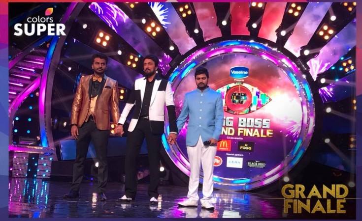 A picture from Bigg Boss Kannada 5 grand finale. Bigg Boss Kannada 5 Grand Finale