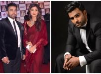 Raj Kundra, Shilpa Shetty (left), Sachiin Joshi (right)